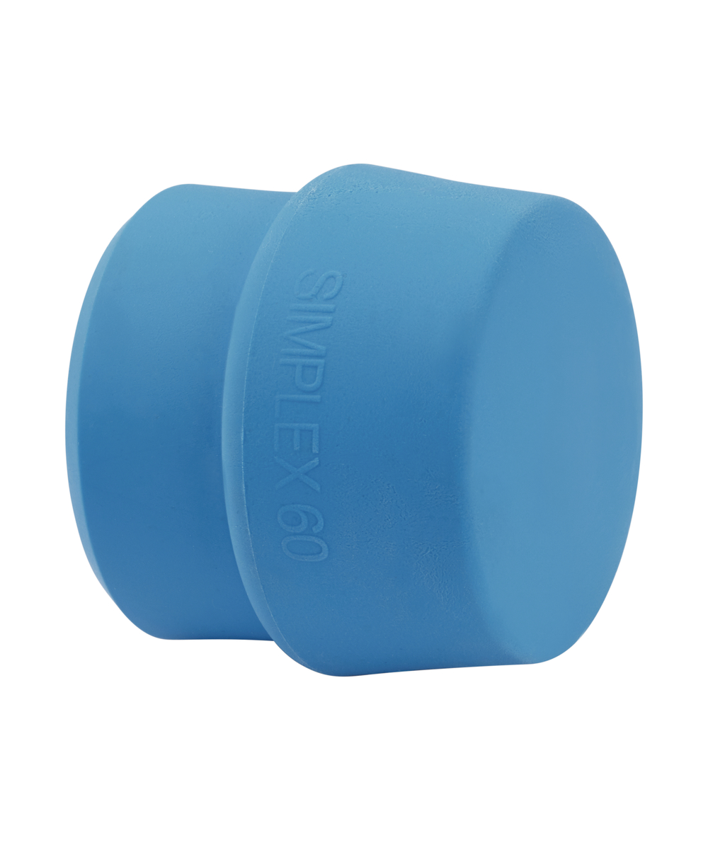 Tte de frappe de rechange TPE-soft Halder, bleu, Convient pour la massette Simplex 60 mm, XX97166-1